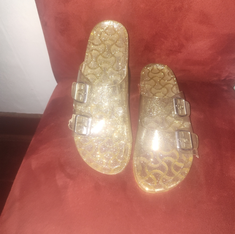 MIA Gold Glitter Sandals